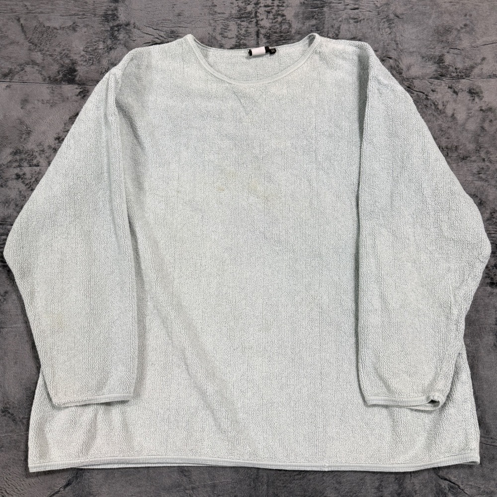 Mike & Tod Mens 3X Light Blue Textured Cotton Knit Long Sleeve Top 10144NL USA
